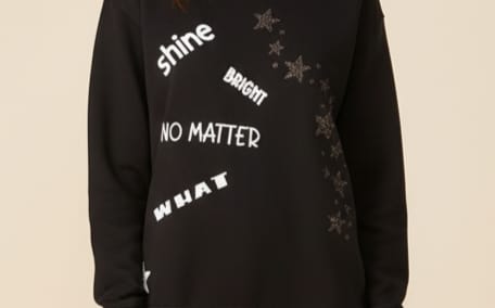 Sudadera Shine Negra